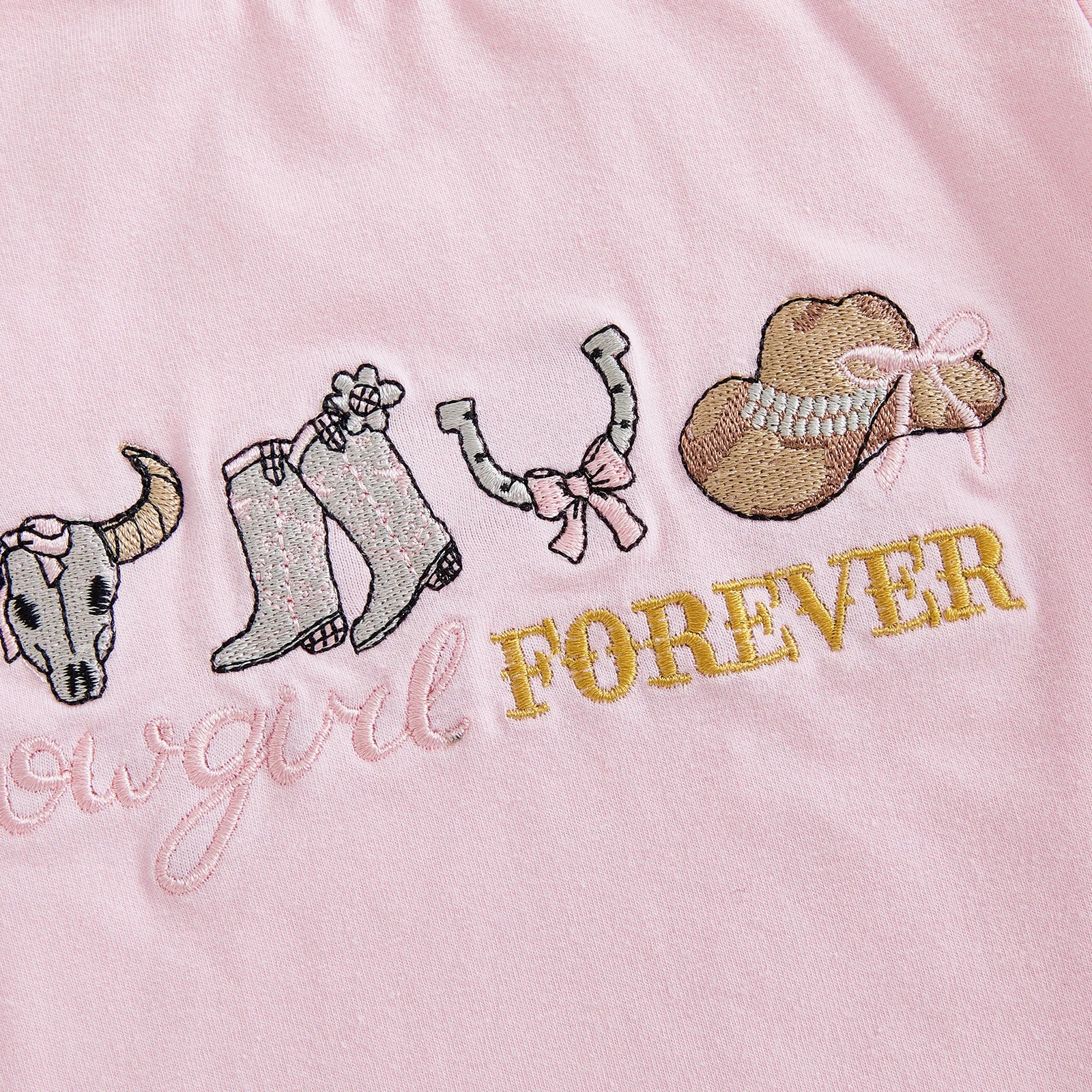 Baby Western Romper | Cowgirl Hat & Boot Design