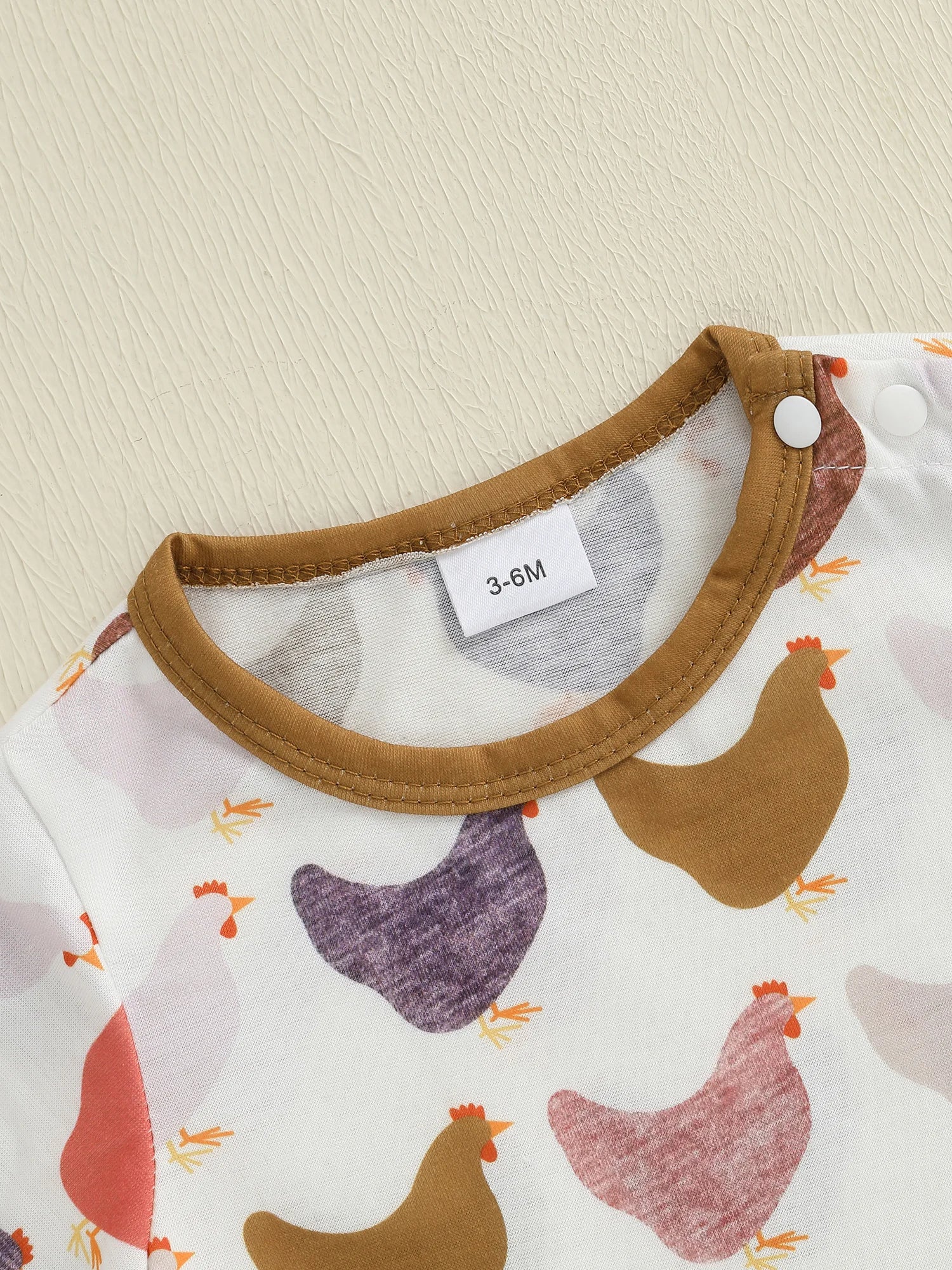 Baby Chicken Print Romper | Summer Jumpsuit