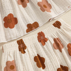 Baby Girl Floral Smocked Top, Shorts & Bow Headband Set