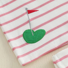 Baby Girl Tank Top & Pleated Skirt Golf Outfit Set