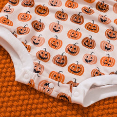 Unisex Baby Pumpkin Print Long-Sleeve Onesie