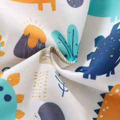Kids Boys Dinosaur Printed Short Sleeve Zipper Swimsuit