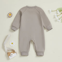 3-18M Unisex Baby Hockey Sweatshirt Romper