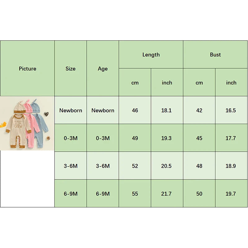 Autumn Baby Romper with Hat | Cozy & Stylish Outfit