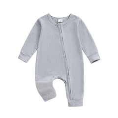 Baby Unisex Boy Holiday Long Sleeve Zipper Jumpsuit