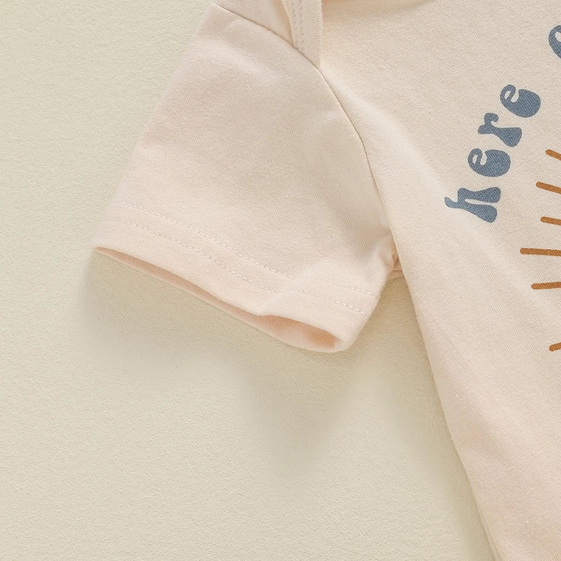 Baby Boy Romper Set with Hat | Summer Outfit