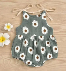 0–24M Baby Girl Daisy Floral Summer Onesie