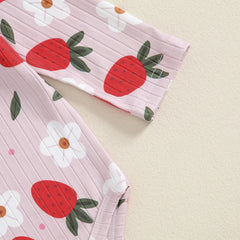 Baby Girl Floral Romper | Overall Dress Set