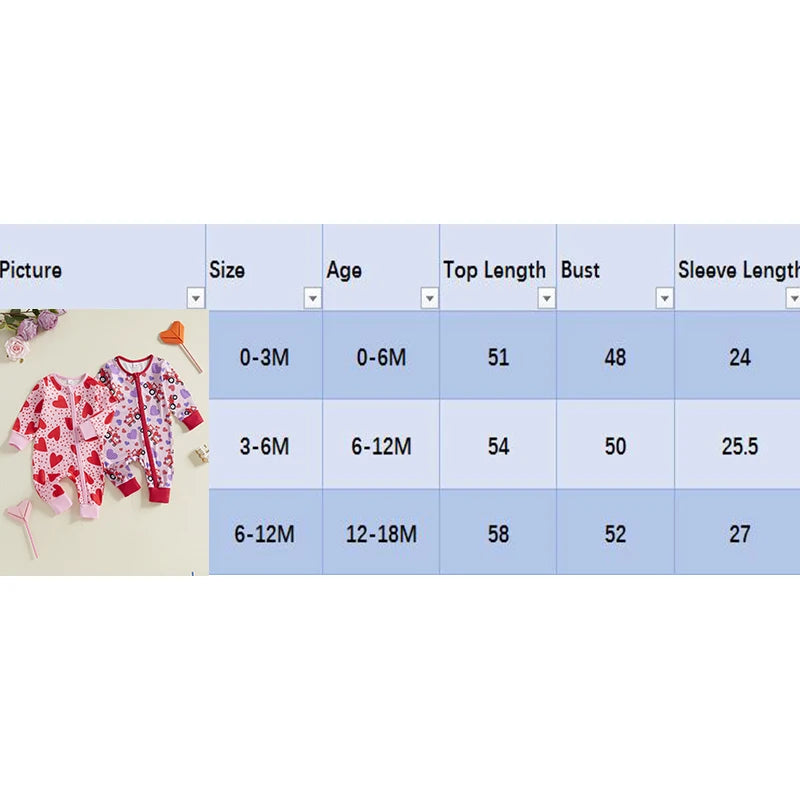 Baby Girl Heart Romper | Cozy Valentine’s Jumpsuit