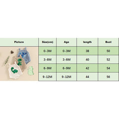 Unisex Sleeveless Dinosaur/Shark Embroidery Romper