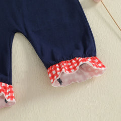 Baby Girl Baseball Romper | Cute Birthday Outfit