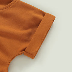 Baby Boy Toddler Letter Tee & Drawstring Shorts Summer Set