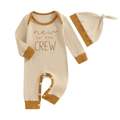 Autumn Baby Romper with Hat | Cozy & Stylish Outfit