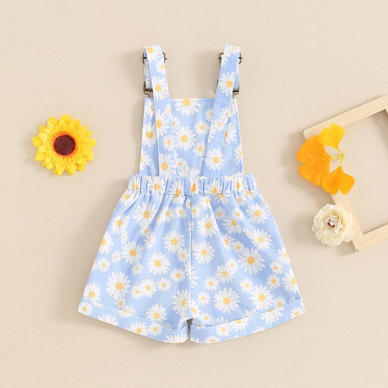 Baby Girl Daisy Romper | Summer Sleeveless Jumpsuit