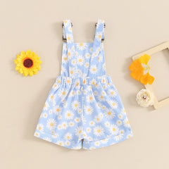 Baby Girl Daisy Romper | Summer Sleeveless Jumpsuit