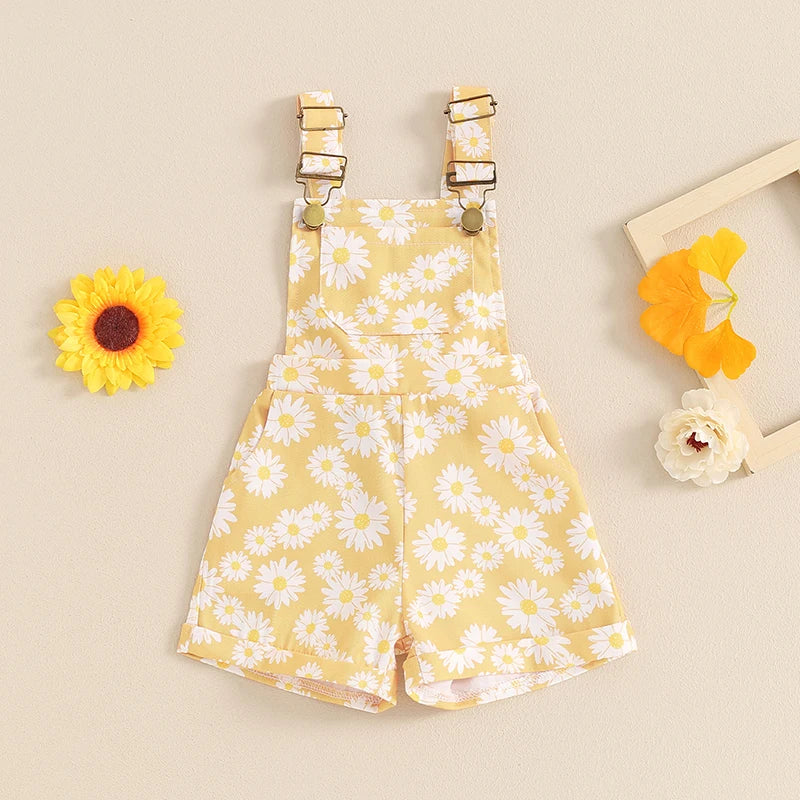Baby Girl Daisy Romper | Summer Sleeveless Jumpsuit