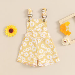 Baby Girl Daisy Romper | Summer Sleeveless Jumpsuit