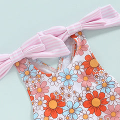 Floral Baby Girl Swimsuit with Ruffles | Summer Ready