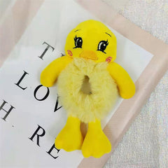 Toddler Kids Elastic Plush Animal Hair Ties