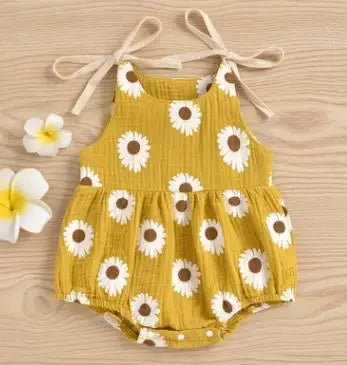 0–24M Baby Girl Daisy Floral Summer Onesie