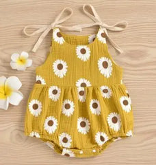 0–24M Baby Girl Daisy Floral Summer Onesie