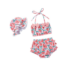 3-Piece Baby Girl Watermelon Swim Set