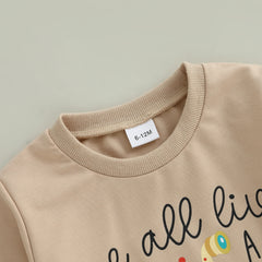 Toddler Boy Submarine Print Sweatshirt & Pants Fall Outfit