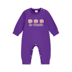 Unisex Baby Letter Print Fall Sweatshirt Romper