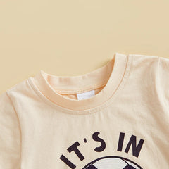 Baby Boys Letter Football/Basketball/Bowling Print Onesie