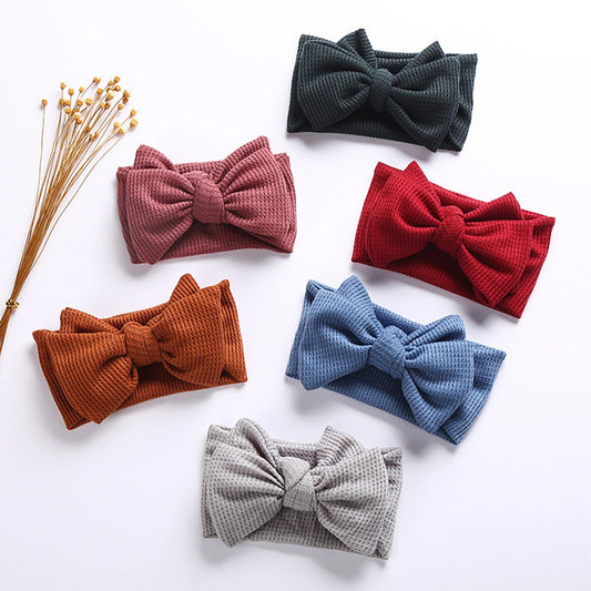 Baby Girl Bow Headband | Soft & Stretchy Accessory