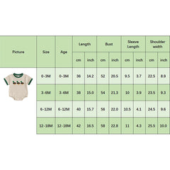 Newborn Baby Boy Duck Embroidery Onesie