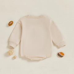 Newborn Rugby Embroidered Long Sleeve sweatshirt onesie