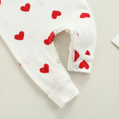 0-18M Baby Girl Heart Print Romper