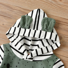 0–24M Baby Boy Designed Hooded Romper