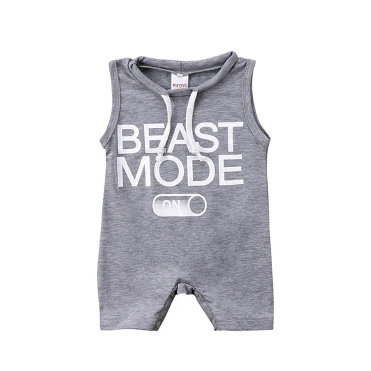 Baby Boy BEAST MODE ON Romper