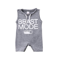 Baby Boy BEAST MODE ON Romper