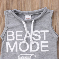 Baby Boy BEAST MODE ON Romper