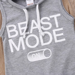 Baby Boy BEAST MODE ON Romper