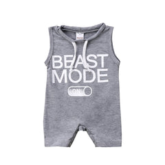 Baby Boy BEAST MODE ON Romper