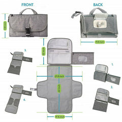 Portable Baby Changing Pad with Wipes Pocket
