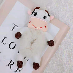 Toddler Kids Elastic Plush Animal Hair Ties