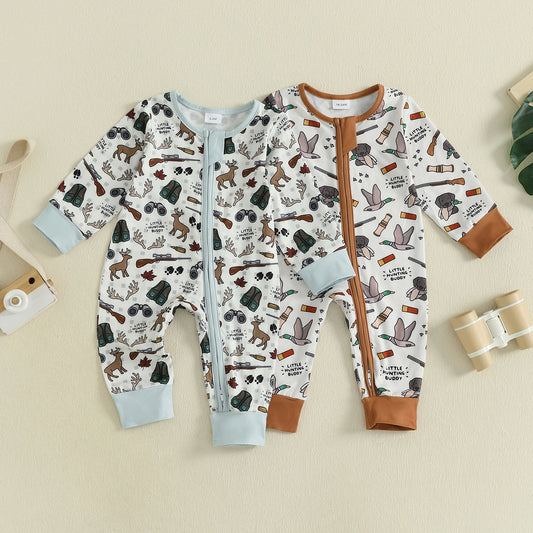 0-18M Baby Boys Autumn Elk Romper