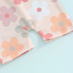 Baby Girl Long Sleeve Zip-Up Swimsuit