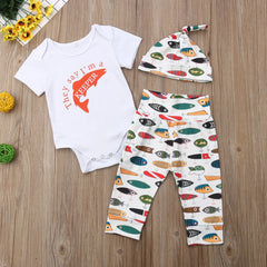 Newborn Baby Boy Animal Printed Clothing Set