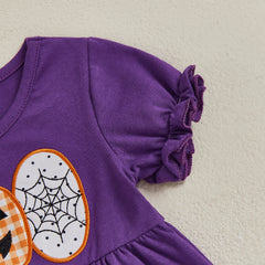 Toddler Baby Girl Pumpkin Top & Ruffled Pants Halloween Outfit