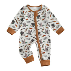 0-18M Baby Boys Autumn Elk Romper