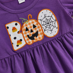 Toddler Baby Girl Pumpkin Top & Ruffled Pants Halloween Outfit