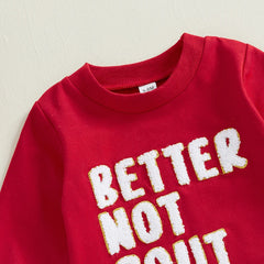 0-18M Infant Unisex Christmas Embroidered Long Sleeve Romper