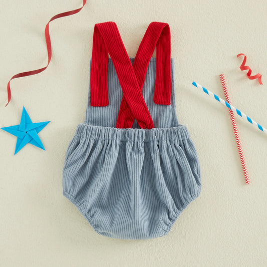 Baby Girl Infant Baby 4th of July Overalls