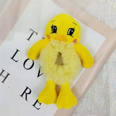 Toddler Kids Elastic Plush Animal Hair Ties